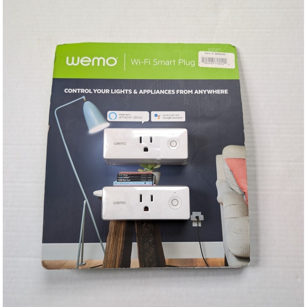 WeMo F7C063 WiFi‎ Smart Plug with Alexa 2 Pack